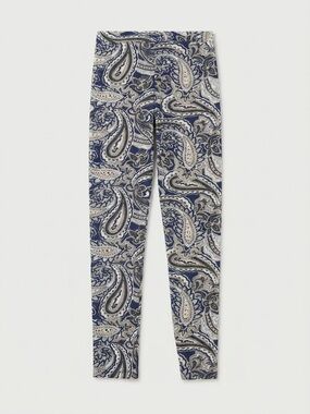 Coco + Carmen Navy, Cream and Olive‎ Paisley Leggings